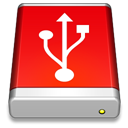 USB Drive Red icon